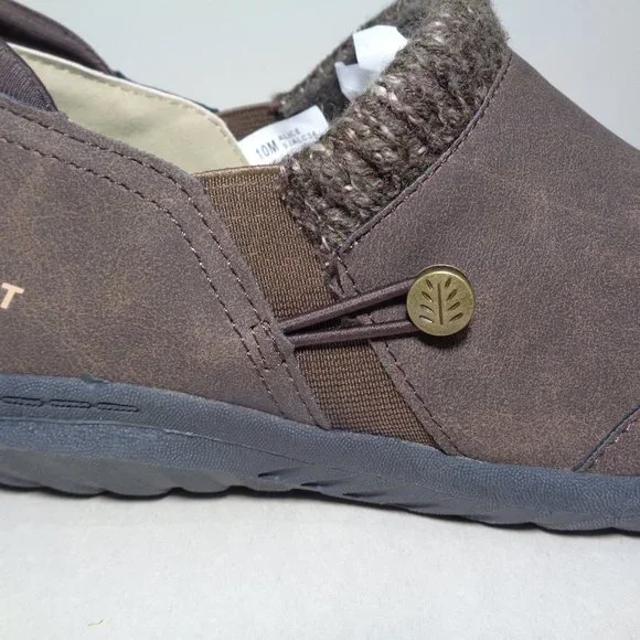 JSport by Jambu Size 10 M ALICE Dark Brown Slip On Loafers New Women's Shoes - Picture 4 of 16